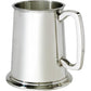 Pewter Glass Bottom Tankard 1 Pint Plain Tapered Tankard Perfect for Engraving