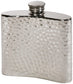 4oz Flask Pewter with Hammered with Panel Perfect for Engraving