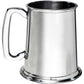 Pewter Tankard 1 Pint With Embossed Golfer Design and Squared Handle