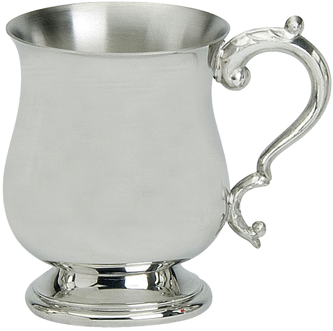 Pewter Tankard Handmade Celtic Wire Style Polished Finish Half pt