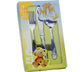 Children's Christening 3 Pcs Cutlery Set Fawn Bambi Design Knife Fork Spoon