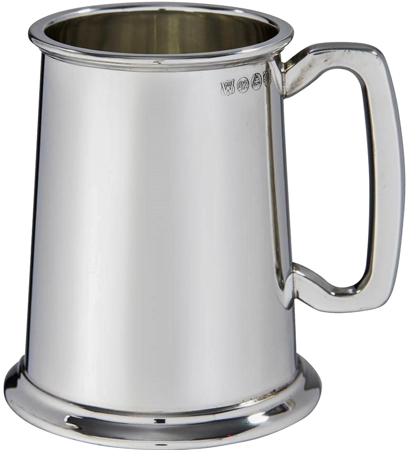 1 Pint Pewter Superior Plain Tankard Square Handle Perfect for Engraving