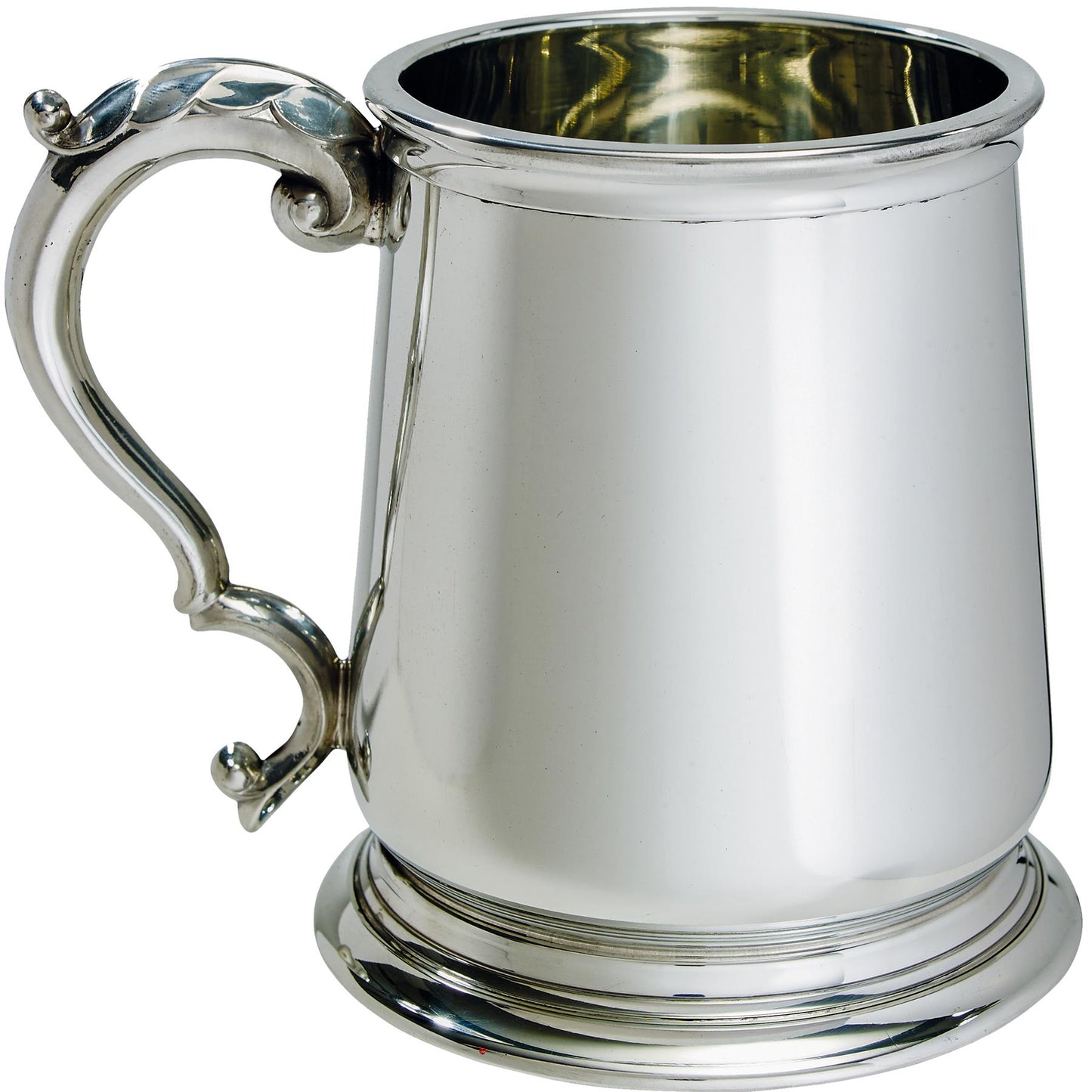 Pewter Tankard 1 Pint George III Polished Antique Handle Perfect for Engraving