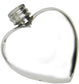 Love Heart Liquor Flask, 3oz Pewter Pocket Flask with Polished Finish