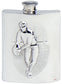 Rugby Hip Flask 4oz Kidney Shape Fine English Pewter Ideal Gift Engravable