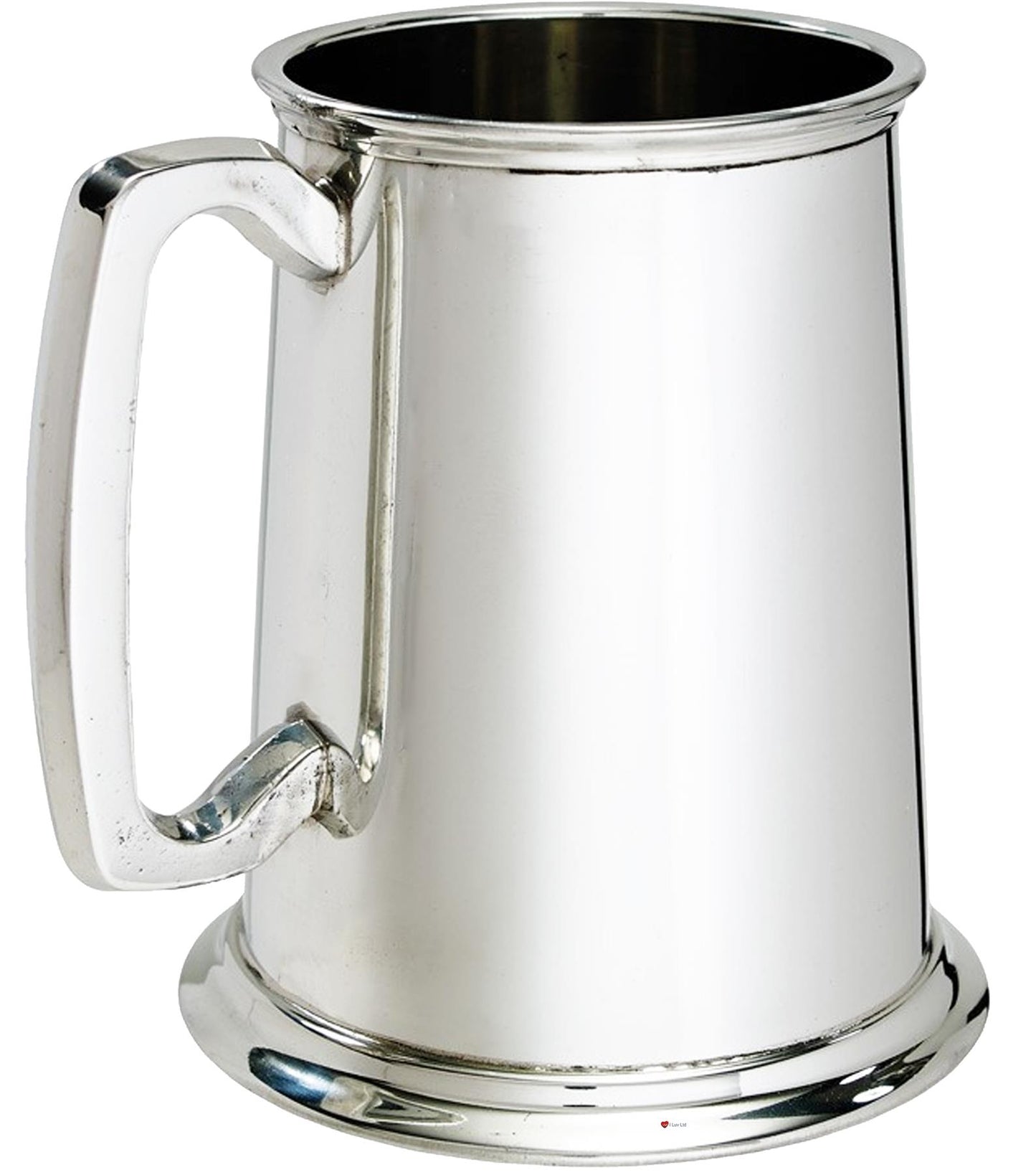 Pewter Tankard 1 Pint All Polished with Feature Touchmark Perfect for Engraving