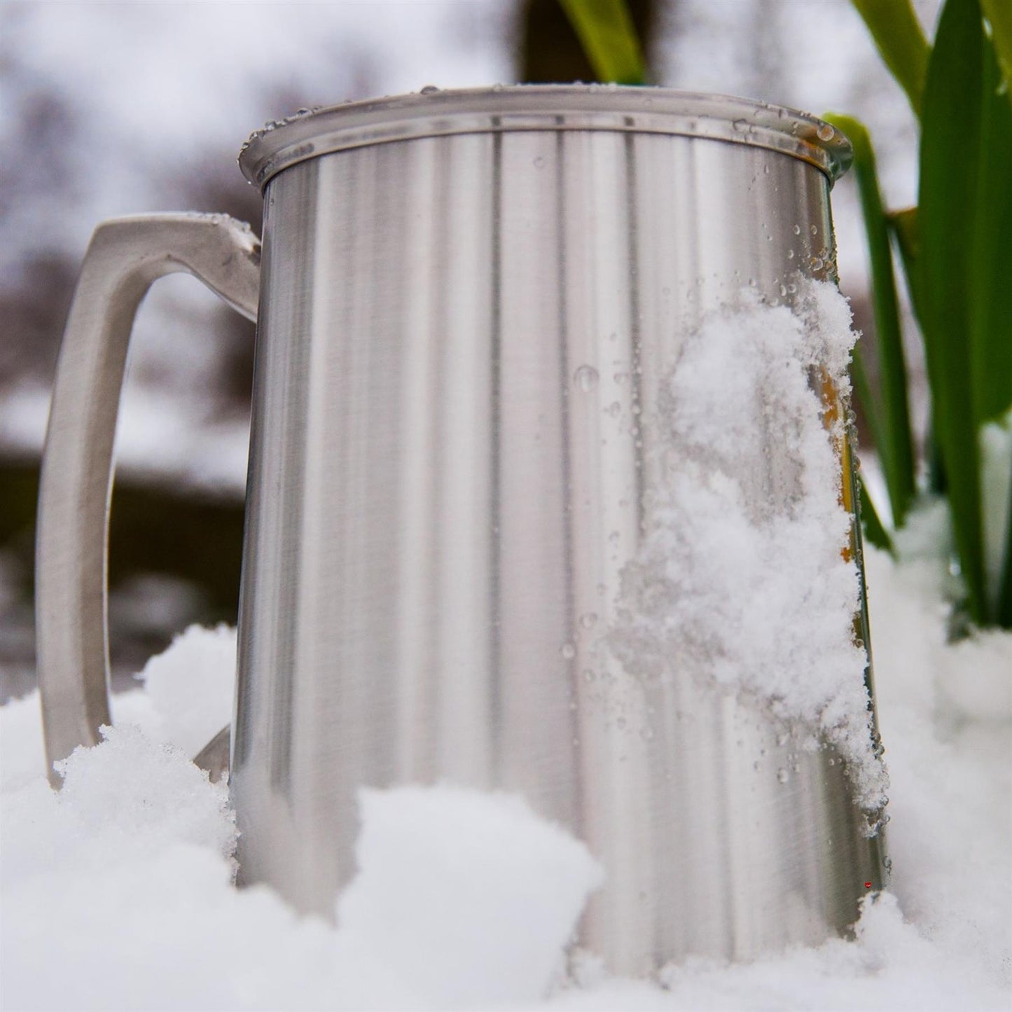 Pewter Tankard 1 Pint Plain Satin Square Handle Perfect for Engraving