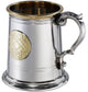 Tankard Half Pint Celtic Gold Brass Georgian Style Handle Perfect for Engraving