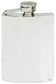 Plain Pewter Hip Flask 4oz Plain Polished Finish Engravable Captive Screw Top