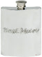 Best Man Hip Flask 6oz Great Wedding Gift Kidney Pewter Engravable Screw Top