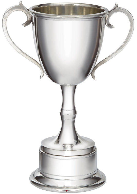 220mm Pewter Champions Cup Sport Trophy on Integral Plinth Perfect for Engraving