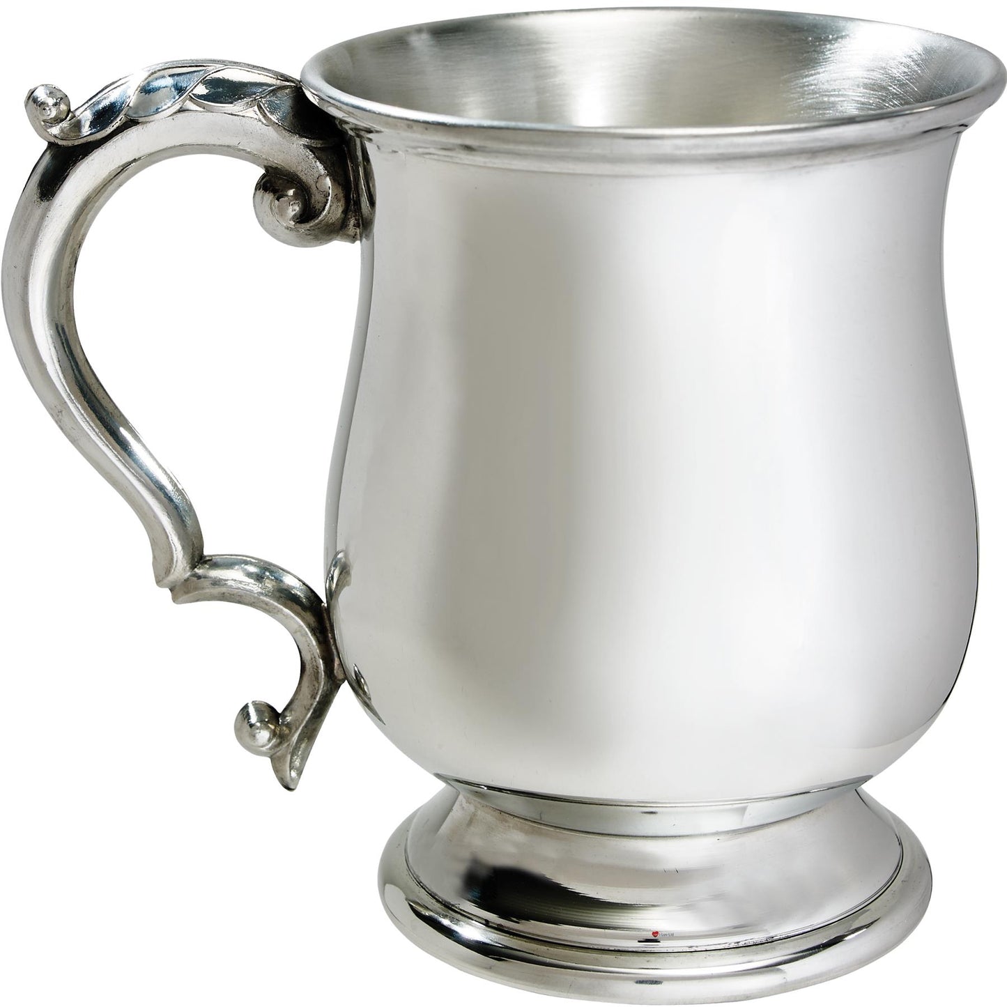 Pewter Tankard 1 Pint Georgian Shaped Plain Polished Perfect for Engraving