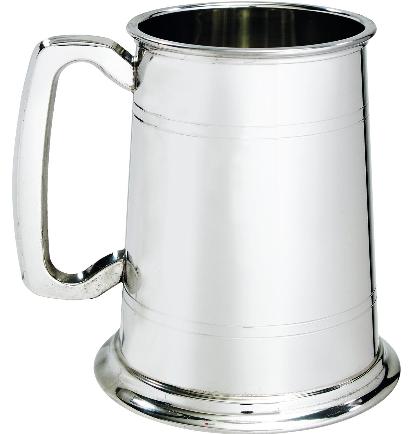 Pewter Tankard 1 Pint Double Lines and Feature Touchmark Perfect for Engraving