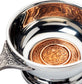 2" 4" Quaich with Scottish Celtic Design Copper Insert Celtic Design Handles