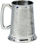 Pewter Tankard Traditional Full-Cover Celtic Knot Design 1pt