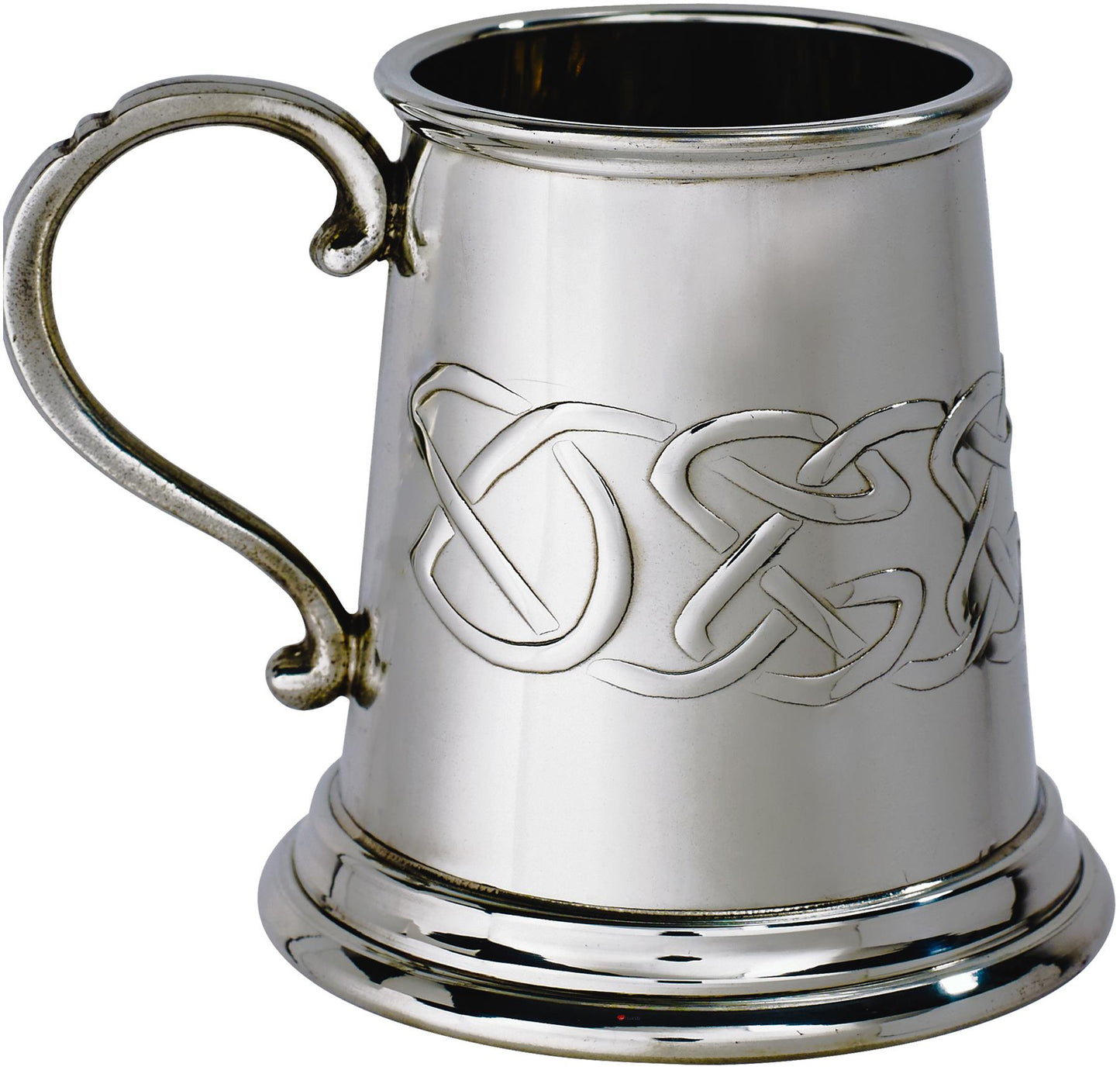 Child's Quarter Pint Christening Mug Pewter Tankard Handle Perfect for Engraving