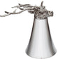 Pewter 5 oz Jigger Measure or Stirrup Cup with Stag Head Cast Pewter Stag