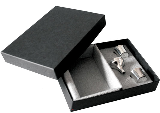 Gift Box for Single Hip Flask 4oz or 6oz, 2 Nip Cups and Funnel Lid Included