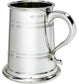 Pewter Tankard 1 Pint Heeley Style Lines and Swan Handle Perfect for Engraving