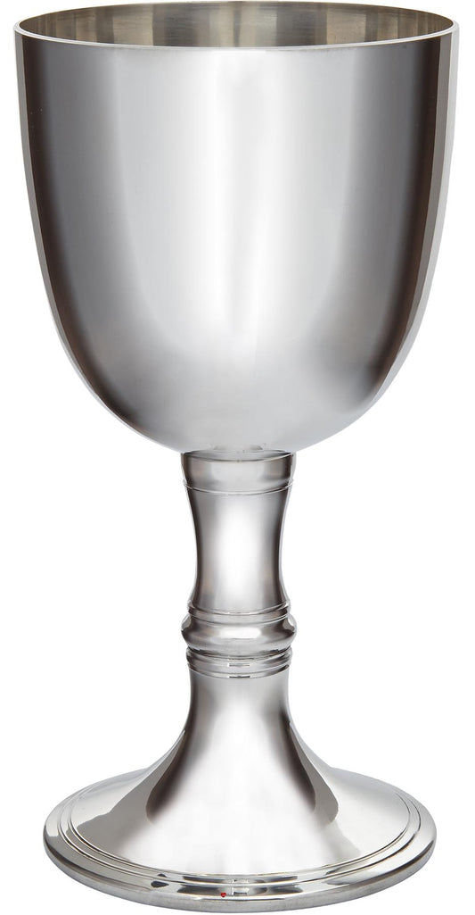 Pewter Red Wine Goblet 450ml Bright Polished Finish Perfect for Engraving