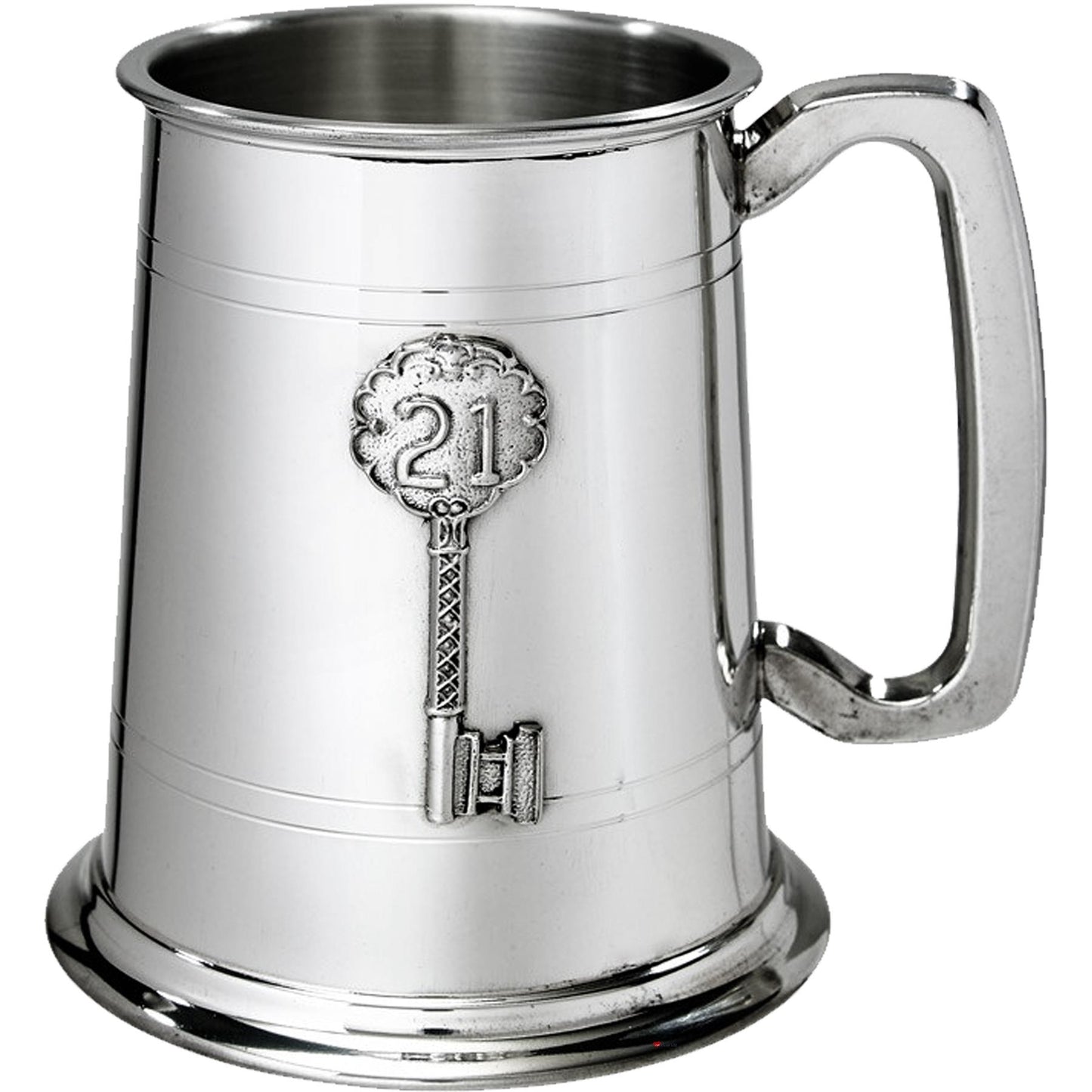 Pewter Beaker 21st Birthday Key 1 Pint Straight Shaped Perfect for Engraving