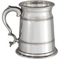 Pewter Heavy Tankard 1 Pint Old London Beaded Knurled Ring Perfect for Engraving