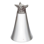 Decorative object with a deer head on top against a white background
