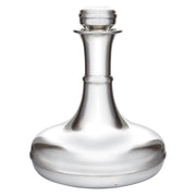 Silver decanter on a white background