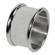 Metallic ring on a white background