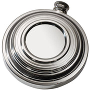 Silver magnifying glass on a white background