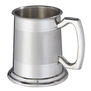 Half Pint Pewter Tankard Part Satin Band Square Handle Perfect for Engraving