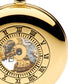 Half Hunter Skeleton Pocket Watch 17 Jewelled Mechanical Gold Plated