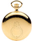 Pocket Watch Calendar Gold Plated and Swiss Quartz Mechanism Ornate