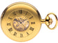 Skeleton Half Hunter Pocket Watch Gold Plated Plain Back 17 Jewel Movement