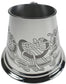 1 Pint Pewter Tankard with Celtic Birds Design Scroll Handle