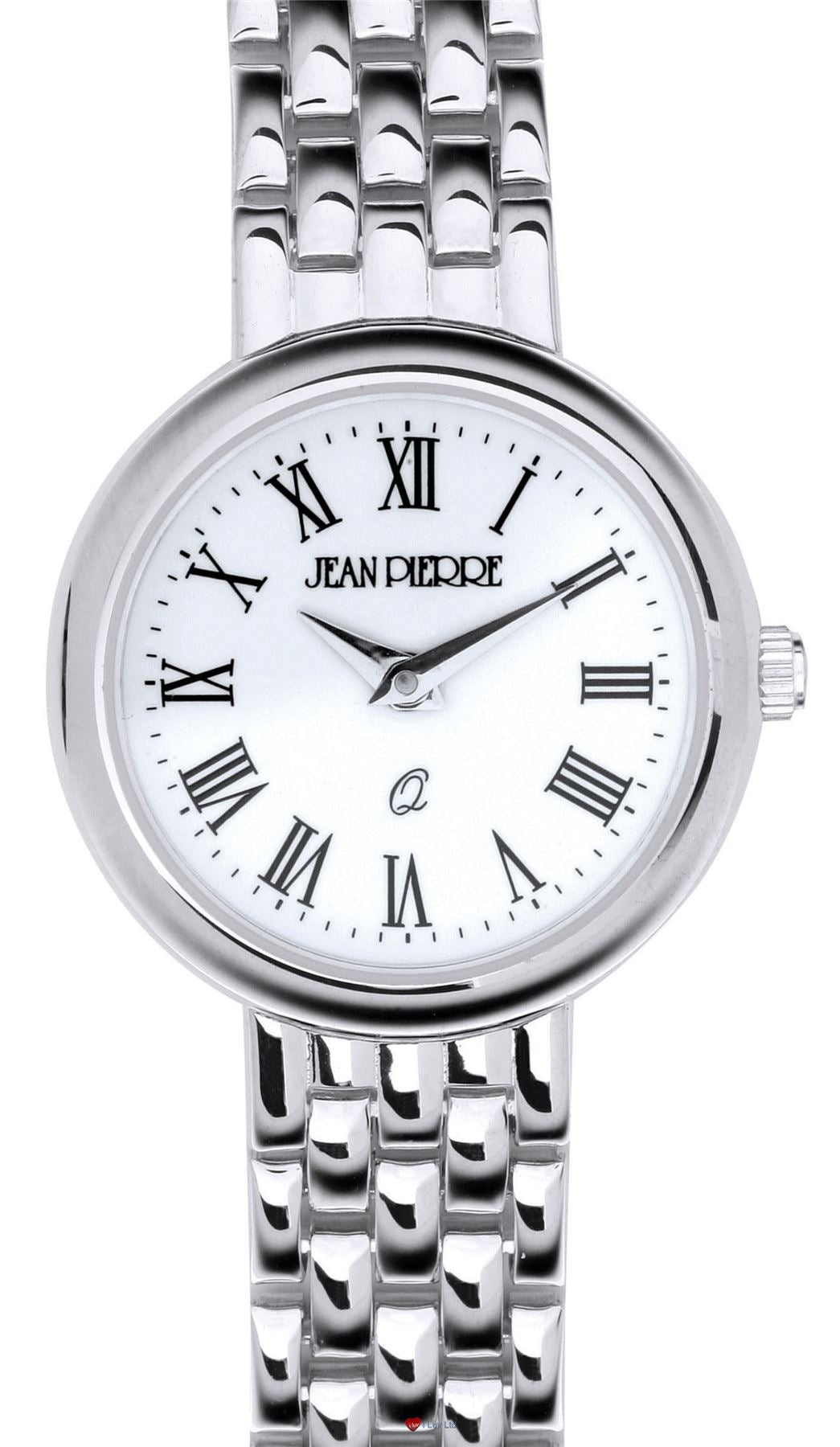 Sterling Silver Ladies Round Presentation Watch on Matching Bracelet