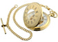 Ornate Half Hunter Pocket Watch Gold Plated 17 Jewel Movement