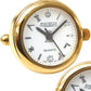 Gents Watch Cufflinks Pair White Masonic Dial Gold Plated