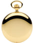 Polished Gold Plated Pocket Watch Calendar and Swiss Quartz Movement