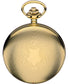 Pocket Watch Gold Plated Full Hunter Masonic Date Miilled Lid Chain