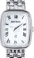 Ladies Rectangular Presentation Watch Sterling Silver on Matching Bracelet