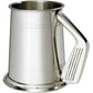 Pewter Tankard 1 Pint Plain Double Lines Golf Club Handle High-Quality Pewter