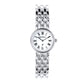 Sterling Silver Round Ladies Presentation Watch on Matching Solid Link Bracelet