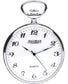 Open Faced Pocket Watch Sterling Silver Swiss Quartz Movement