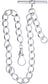 Single Albert Chain for Pocket Watch Large Link Sterling Silver Gents