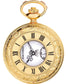 Masonic Half Hunter Pocket Watch Gold Plated Ornate Masonic Icons