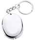 Keyring Flashlight Silver Finish Gold Plate Mini Torch Oval