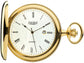 Polished Gold Plated Pocket Watch Calendar and Swiss Quartz Movement