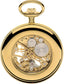 Skeleton Open Face Pocket Watch Gold Plated and Roman Numerals 17 Jewel