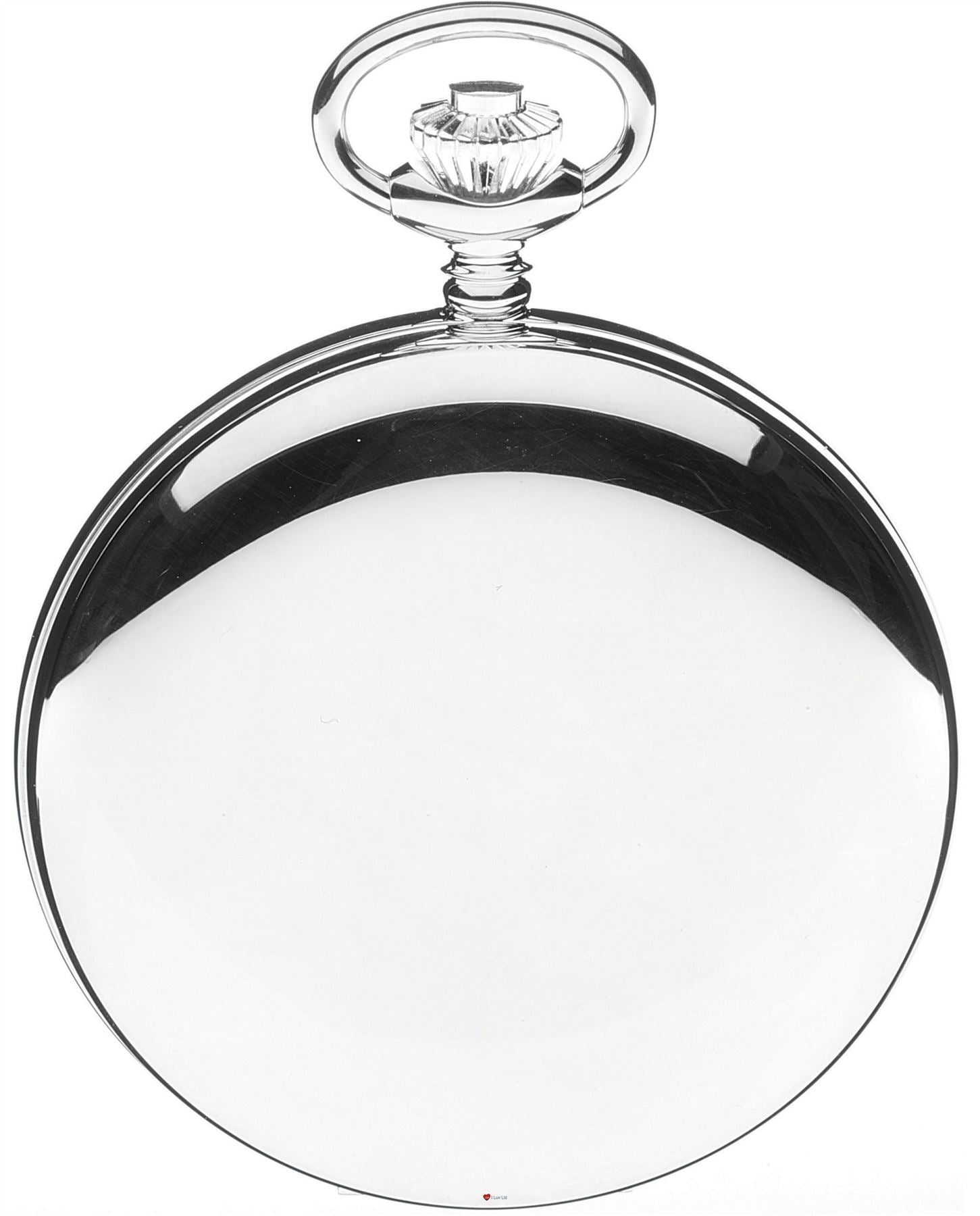 Sterling Silver Open Faced Pocket Watch 17 Jewel Mechanical Movement
